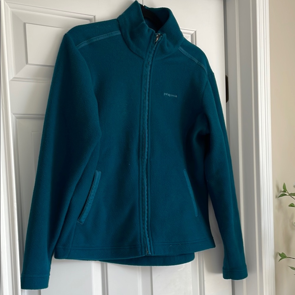 Patagonia Teal Blue Lightweight Fleece Jacket